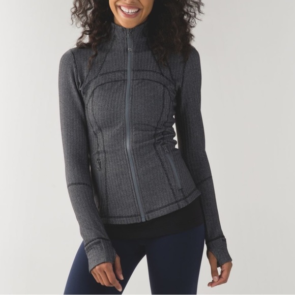 Lululemon define heathered herringbone slate black jacket - Picture 1 of 10